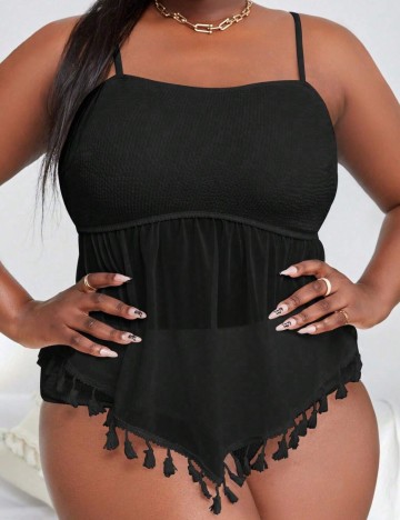 Costum de baie Shein Curve+, negru