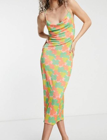 Rochie maxi Collusion, mix culori