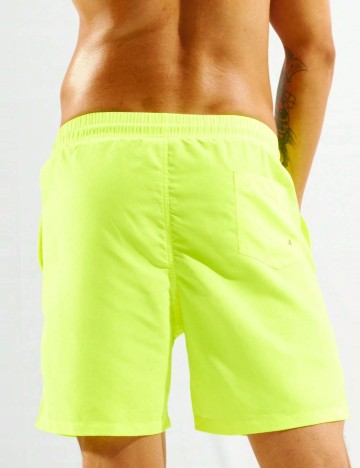 Short Shein, galben neon