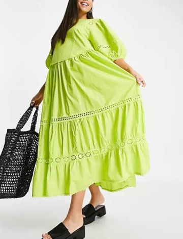 Rochie maxi Topshop, verde