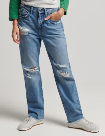 Jeans Superdry, alb