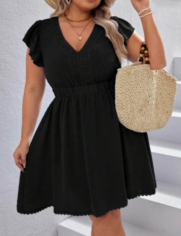 Rochie mini Shein Curve+, negru