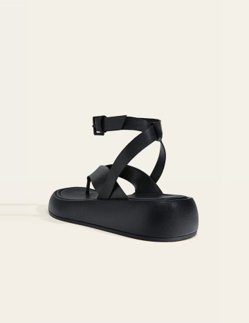 Sandale Stradivarius, negru