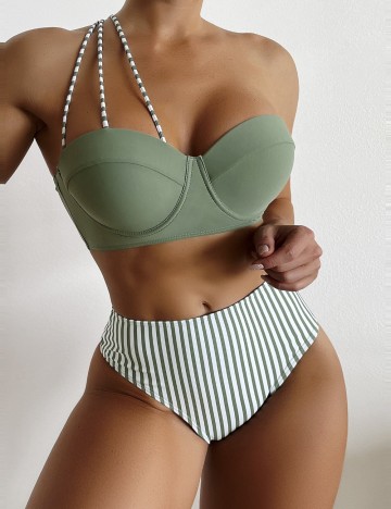 Costum de baie Shein, mix culori