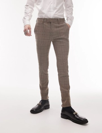 Pantaloni Topman, maro