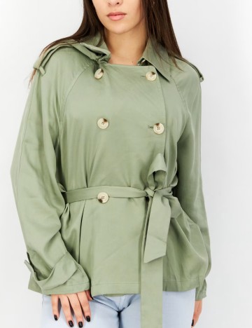 Trench scurt Vero Moda, verde