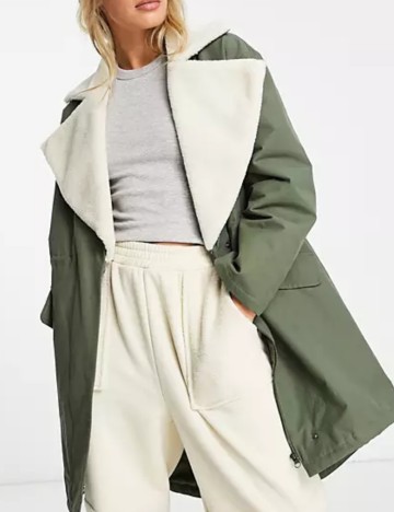 Geacă parka ASOS, verde