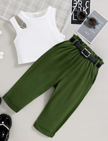 Pantaloni Shein, verde