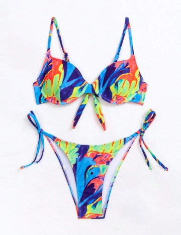 Costum de baie Shein, mix culori