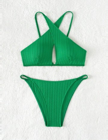 Costum de baie Shein, verde