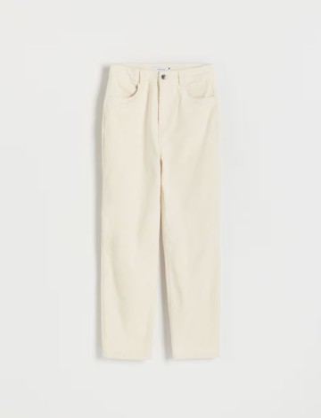 Pantaloni RESERVED, crem