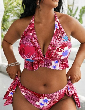 Costum de baie Shein Curve+, mix culori