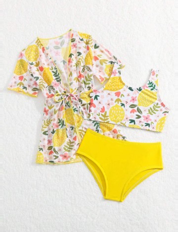 Set costum de baie Shein, mix culori