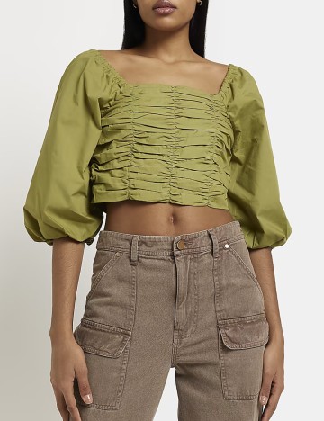 Top River Island, verde