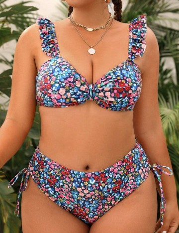 Costum de baie Shein Curve+, mix culori