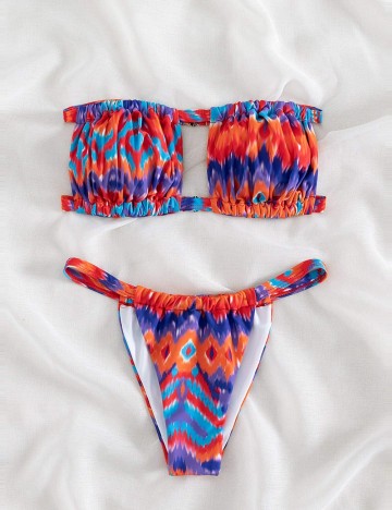 Costum de baie Shein, mix culori