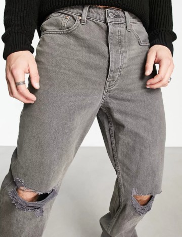 Jeans ASOS, gri