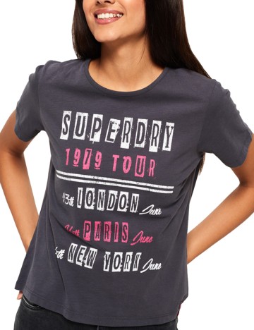 Tricou Superdry, gri