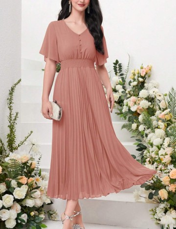 Rochie maxi Shein, roz