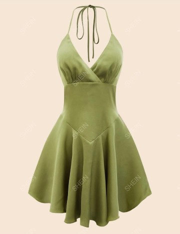 Rochie mini Shein Curve+, verde