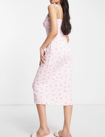 Rochie midi Miss Selfridge, roz