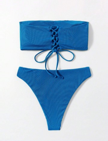 Costum de baie Shein, albastru