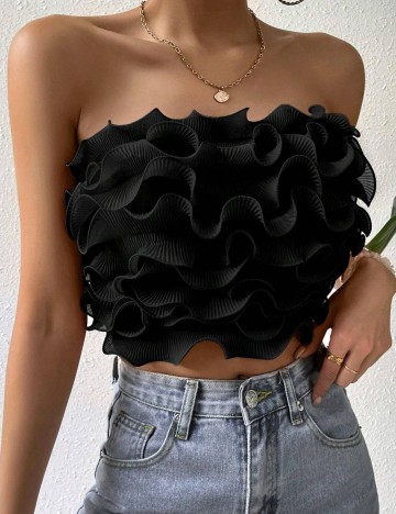 Top Shein, negru