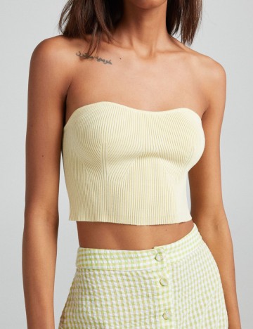 Top Bershka, galben