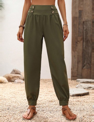 Pantaloni Shein, verde