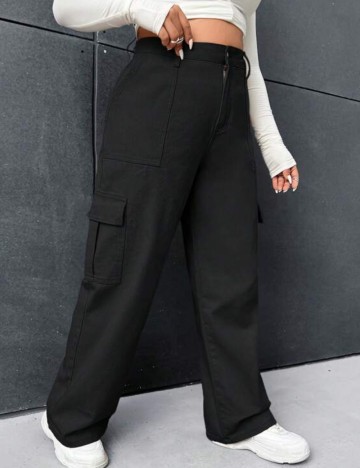 Jeans Shein Curve+, negru