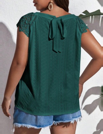 Tricou Shein Curve+, verde