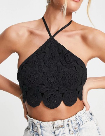 Top ASOS, negru