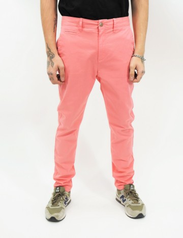 Pantaloni Superdry, roz bombon