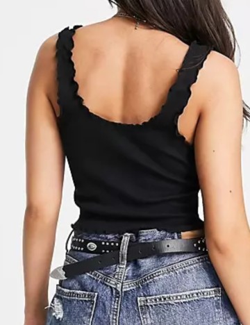 Top ASOS, negru