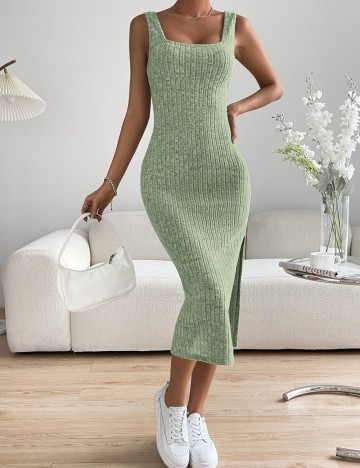 Rochie midi Shein, verde