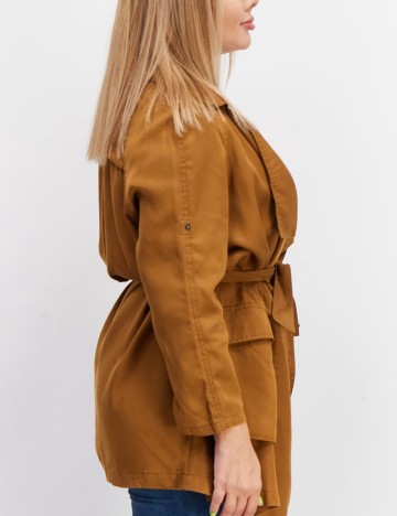 Trench scurt Vero Moda, maro