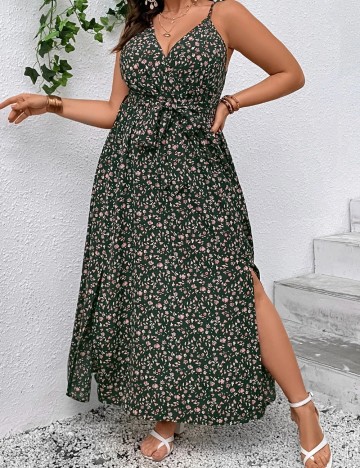 Rochie maxi Shein Curve+, mix culori