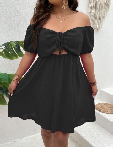 Rochie mini Shein Curve+, negru