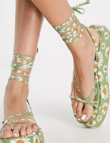 Sandale ASOS, verde