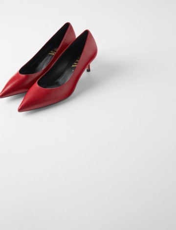 Pantofi cu toc Zara, roșu