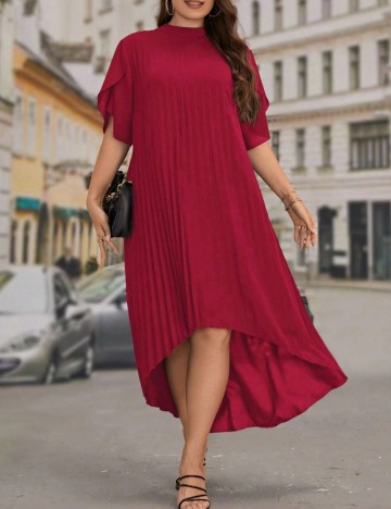 Rochie maxi Shein Curve+, vișiniu