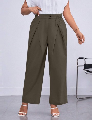 Pantaloni Shein Curve+, kaki