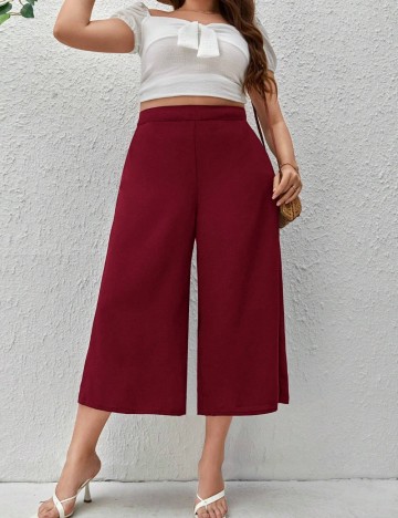 Pantaloni Shein Curve+, roșu