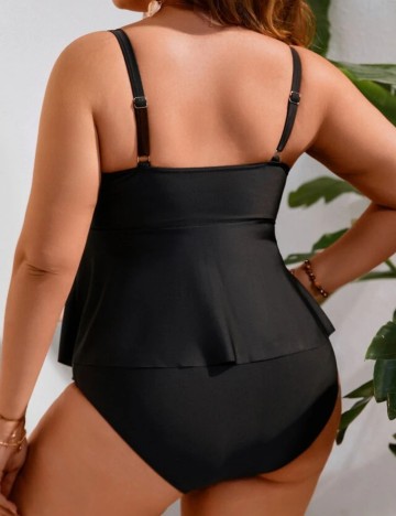 Costum de baie Shein Curve+, negru