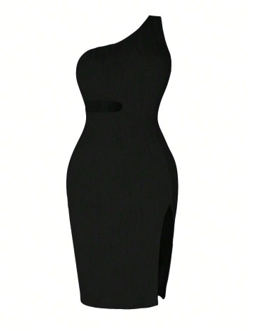 Rochie mini Shein Curve+, negru