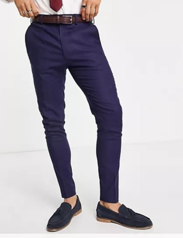 Pantaloni Casual ASOS, albastru