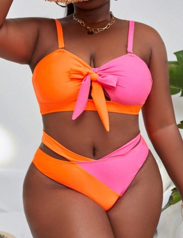 Costum de baie Shein Curve+, mix culori