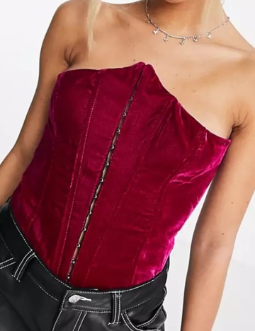 Corset ASOS, vișiniu