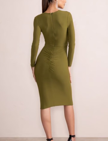 Rochie de ocazie Club L London, kaki