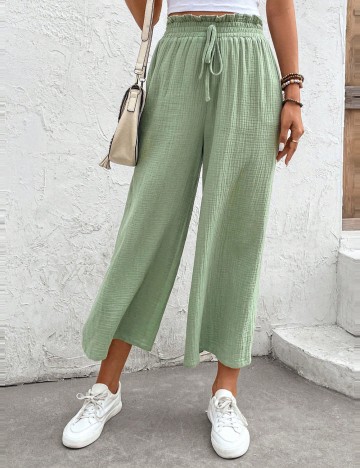 Pantaloni Shein, verde menta